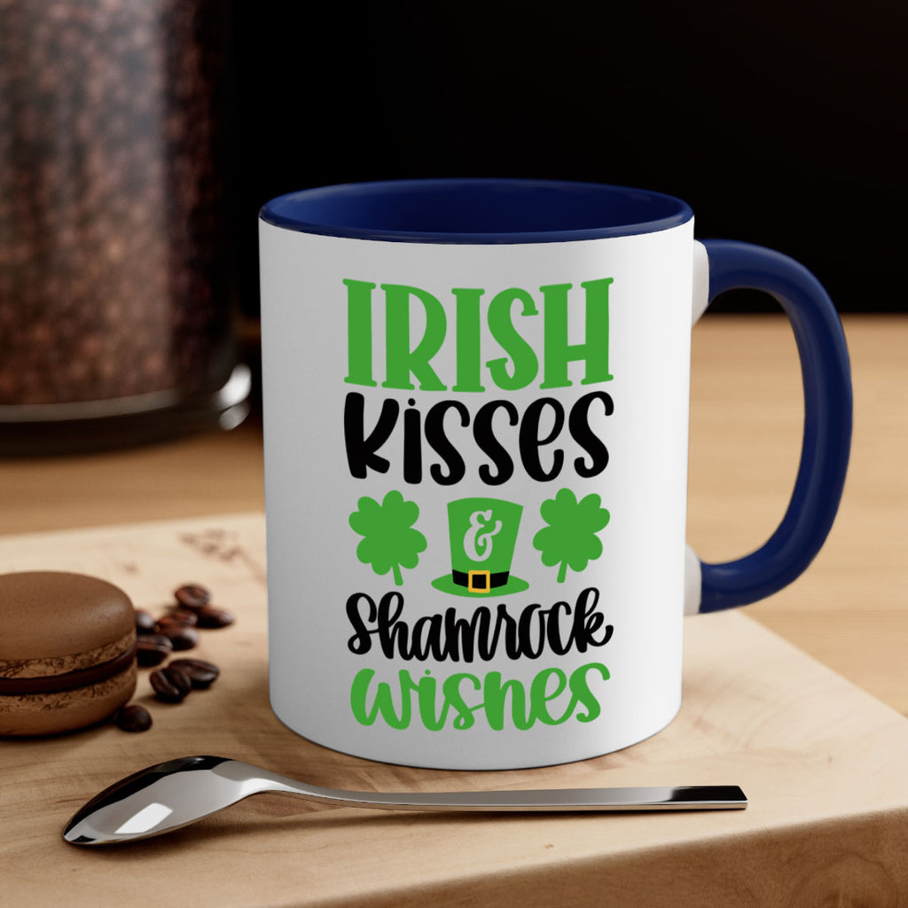 Irish Kisses Shamrock Wishes Style 81#- St Patricks Day-Mug / Coffee Cup