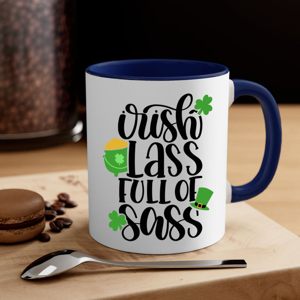 Irish Lass Full Of Sass Style 79#- St Patricks Day-Mug / Coffee Cup