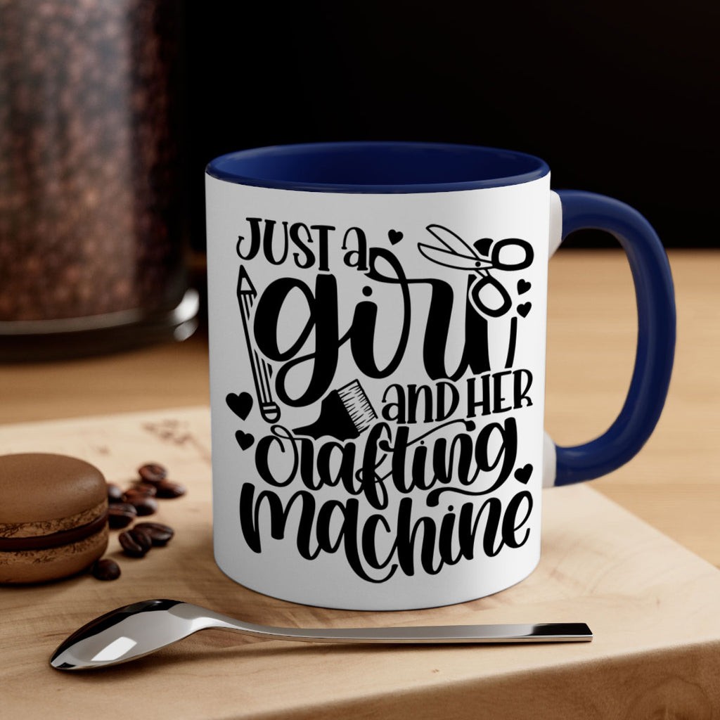 Just A Girl And Her Crafting 16#- crafting-Mug / Coffee Cup