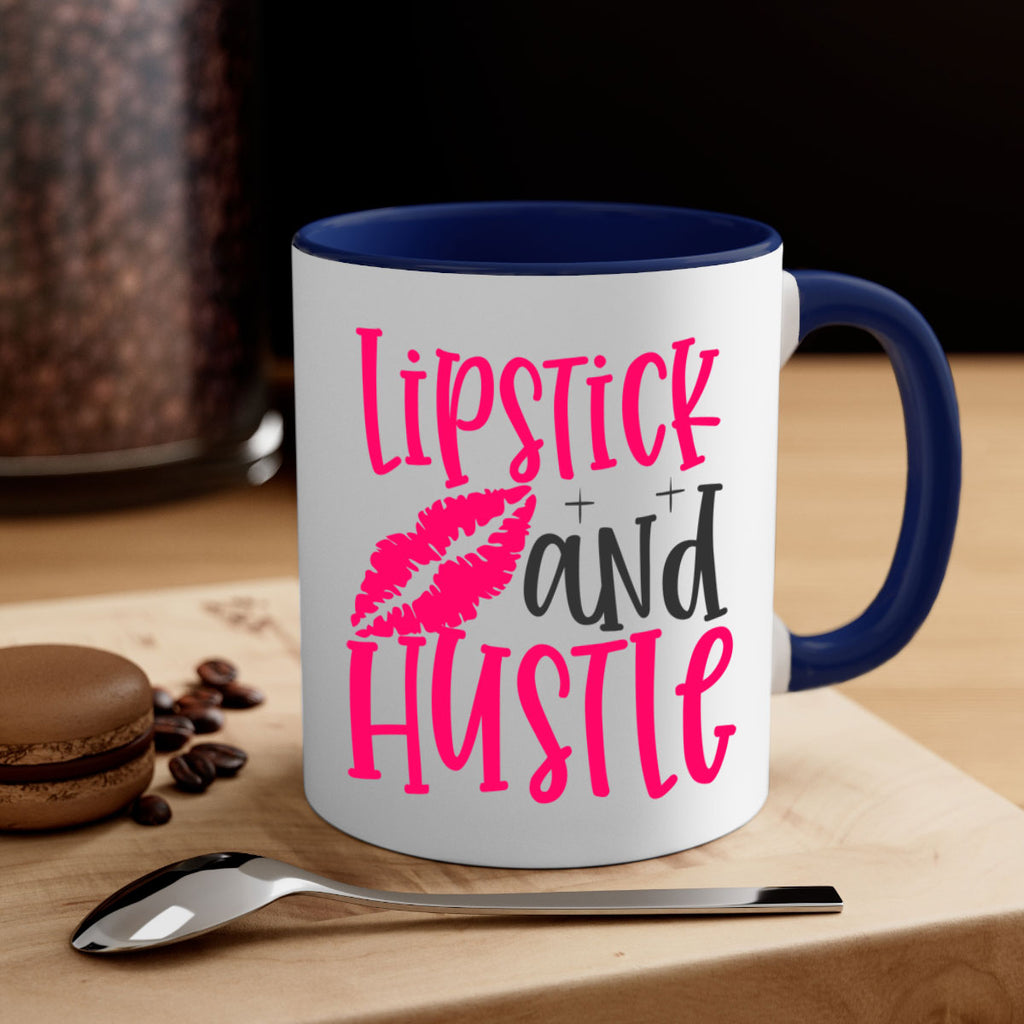 Lipstick and Hustle design Style 230#- makeup-Mug / Coffee Cup