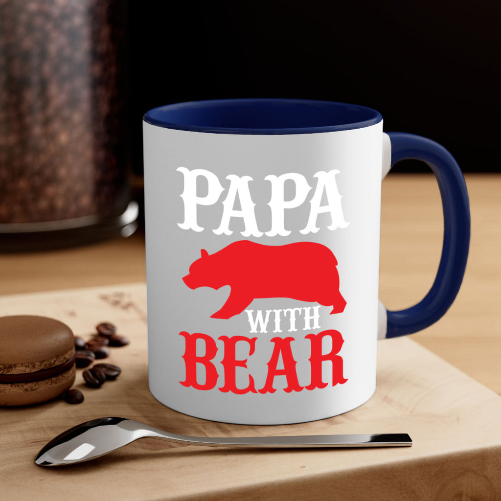 PAPA WITH BEAR 111#- grandpa-Mug / Coffee Cup