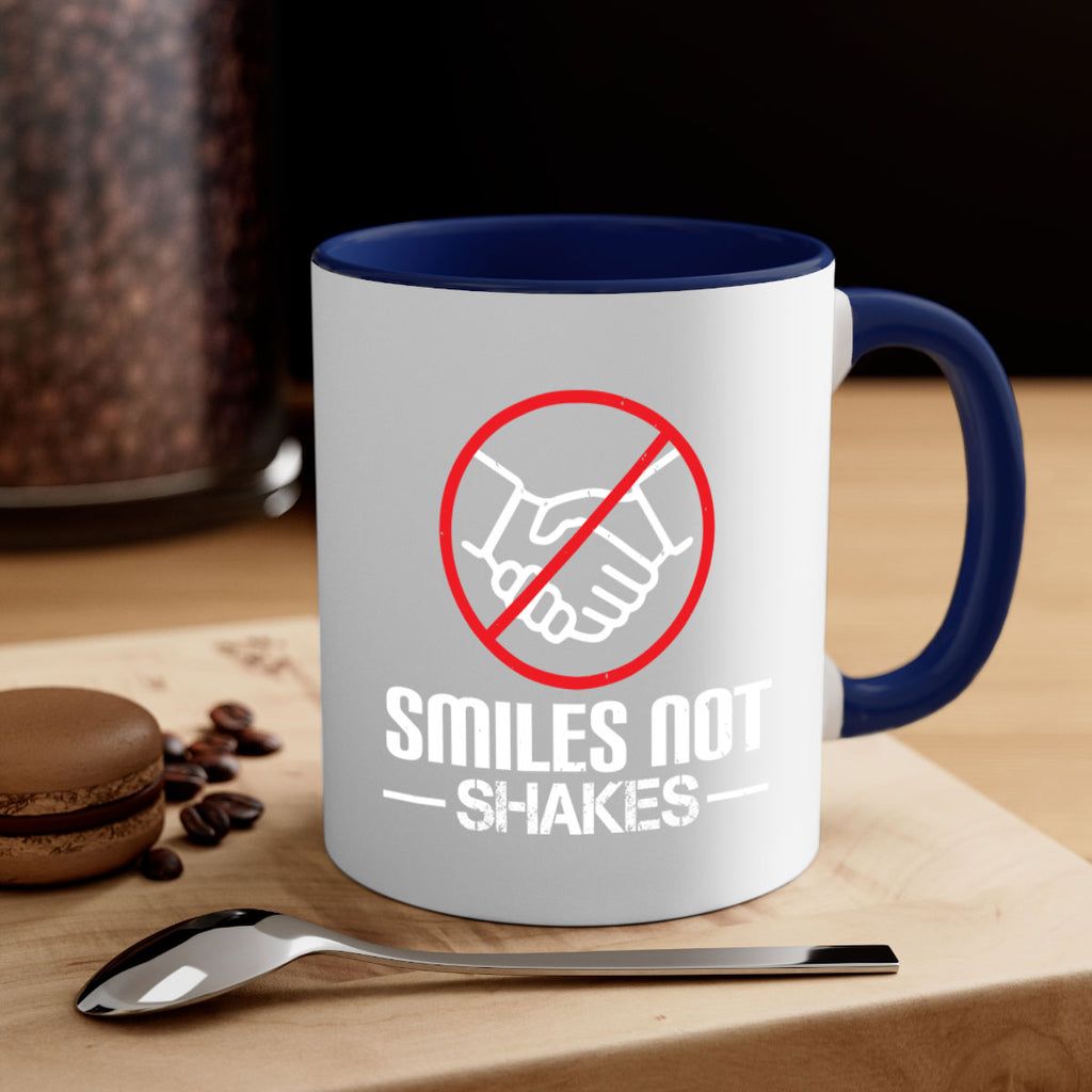 SMILES NOT SHAKES Style 23#- corona virus-Mug / Coffee Cup