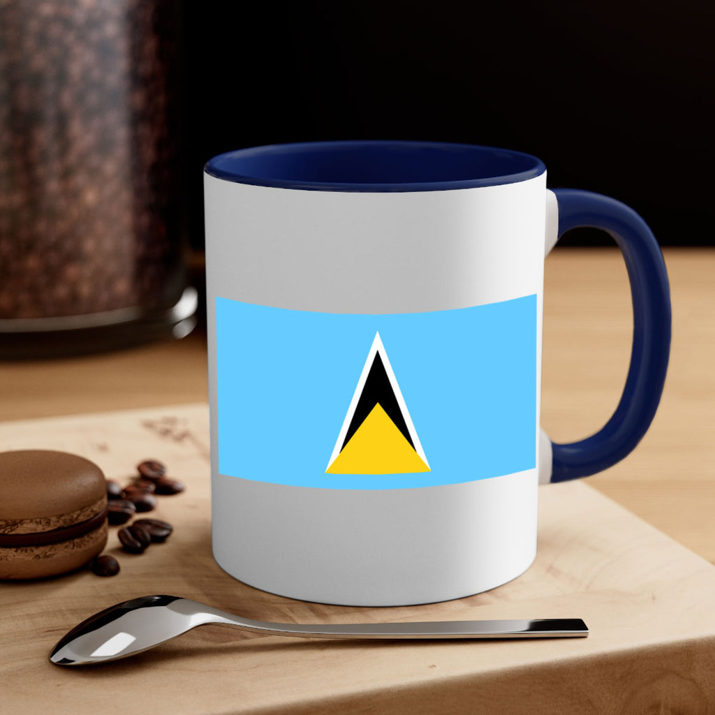 Saint Lucia 51#- world flag-Mug / Coffee Cup