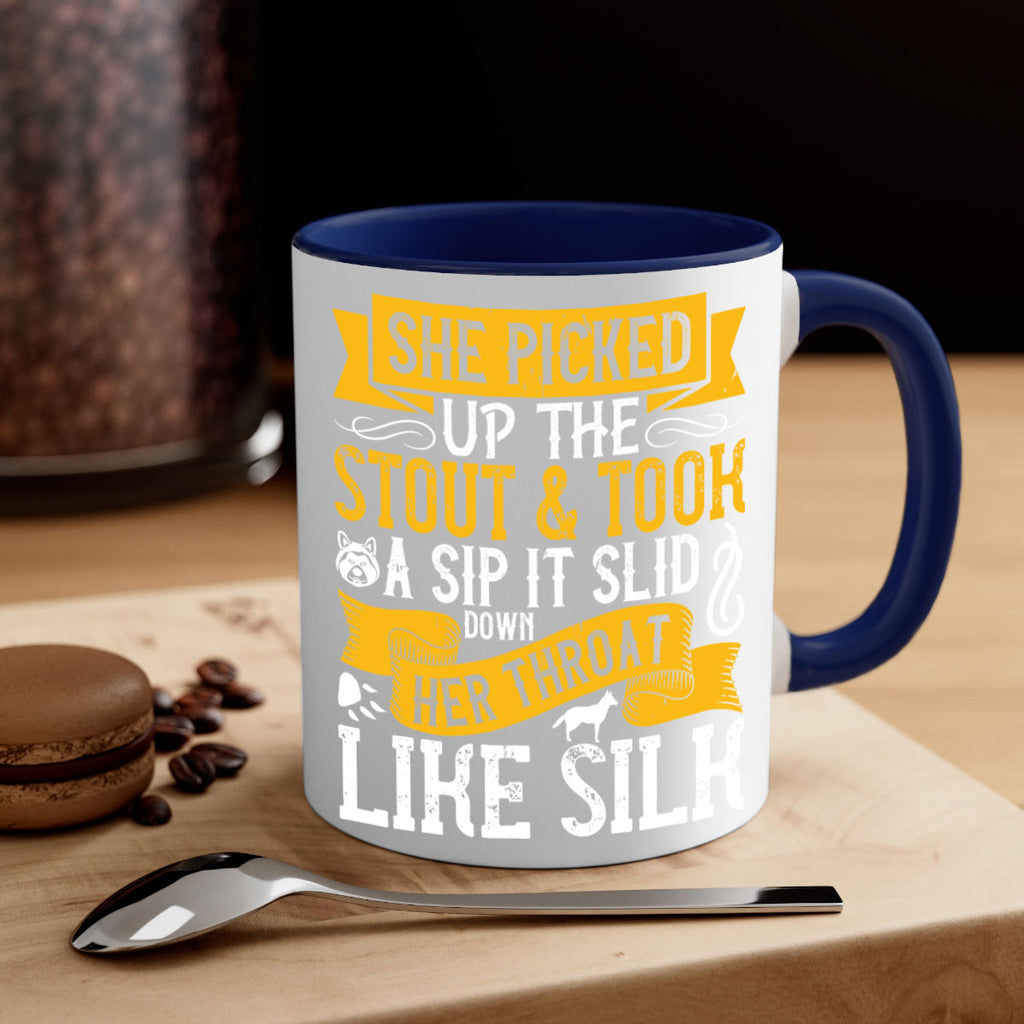 She picked up the stout and took a sip It slid down her throat like silk Style 25#- Dog-Mug / Coffee Cup