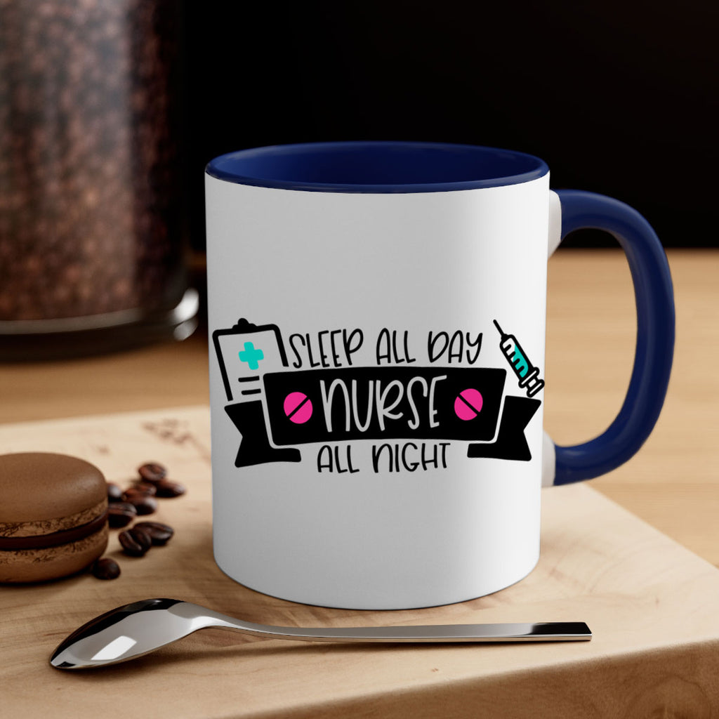 Sleep All Day Nurse All Night Style Style 37#- nurse-Mug / Coffee Cup