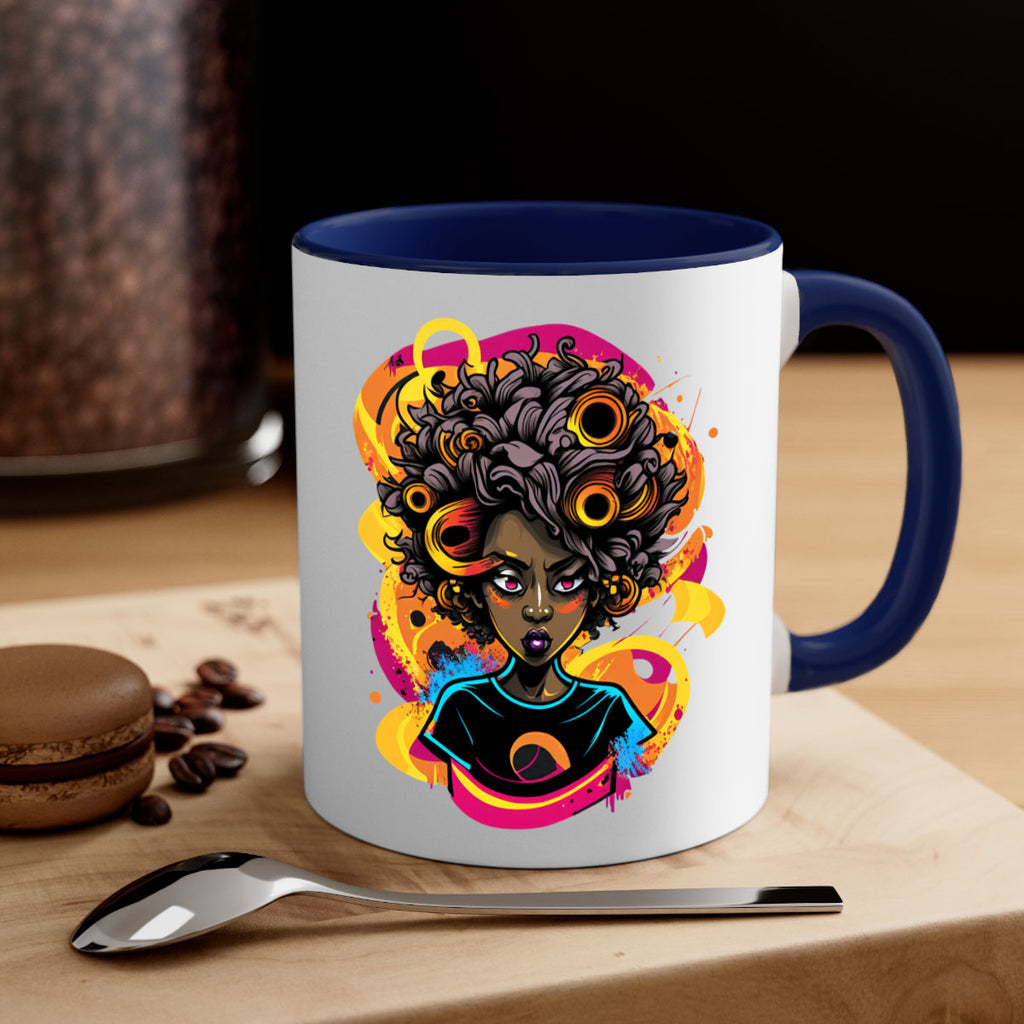 Sparkling Black Girl Design 6#- Black women - Girls-Mug / Coffee Cup