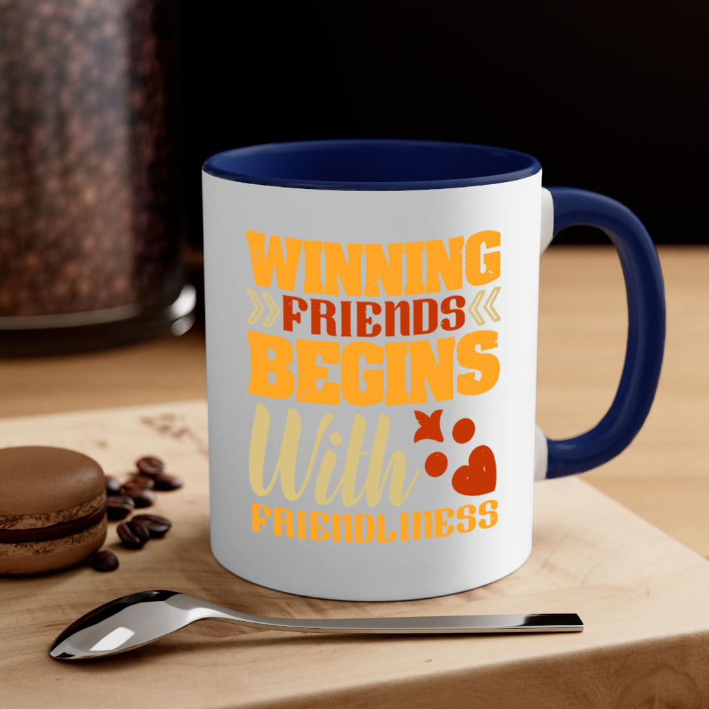 Winning friends begins with friendliness Style 25#- best friend-Mug / Coffee Cup