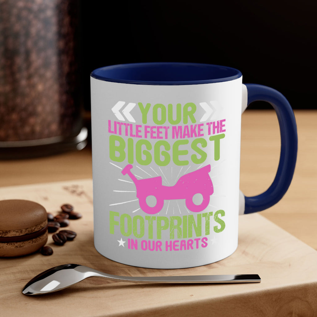 Your Litle feet me foot prints in our hearts Style 158#- baby2-Mug / Coffee Cup