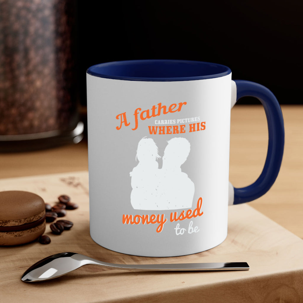 a father carries pictures 273#- fathers day-Mug / Coffee Cup