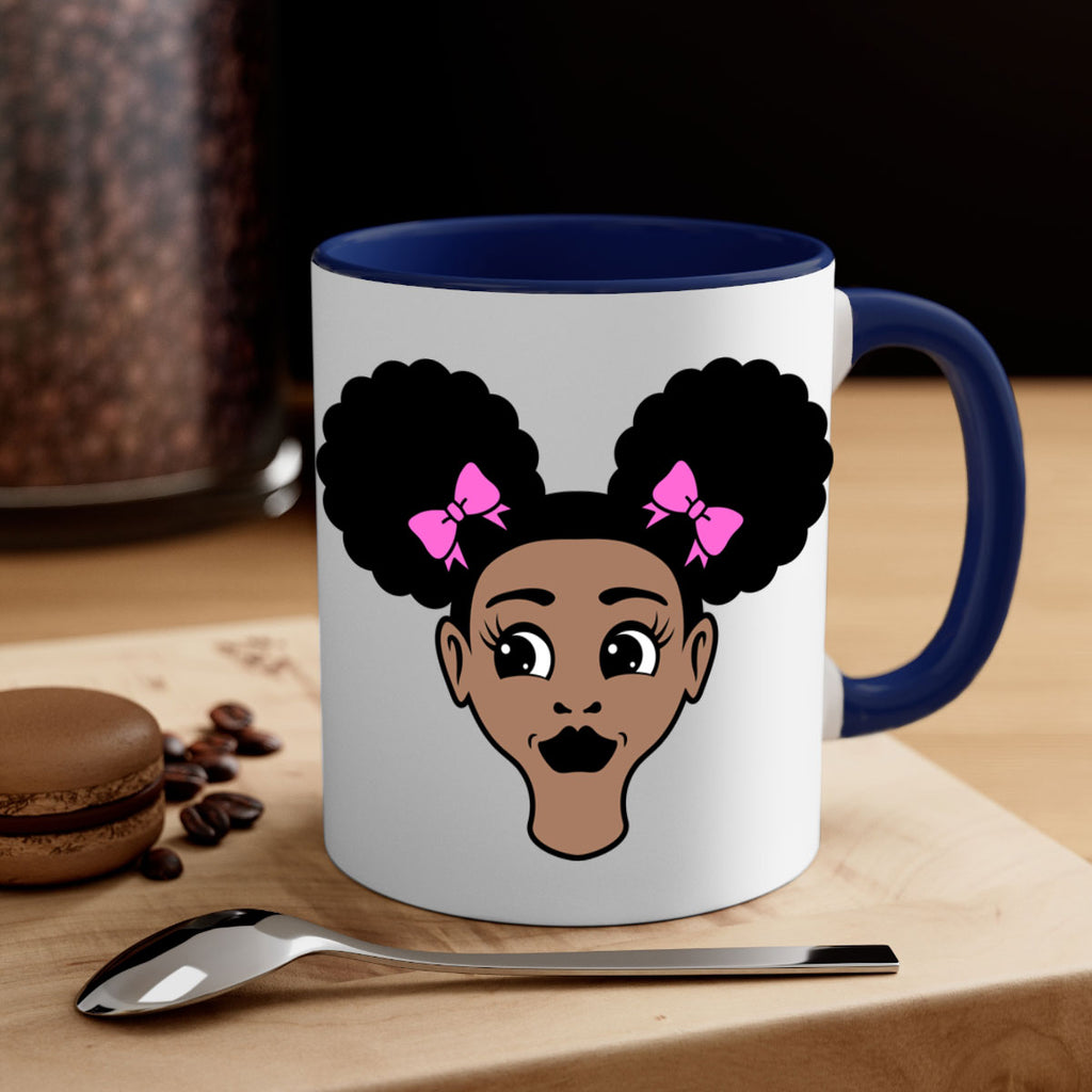 afro puffs girl 76#- Black women - Girls-Mug / Coffee Cup