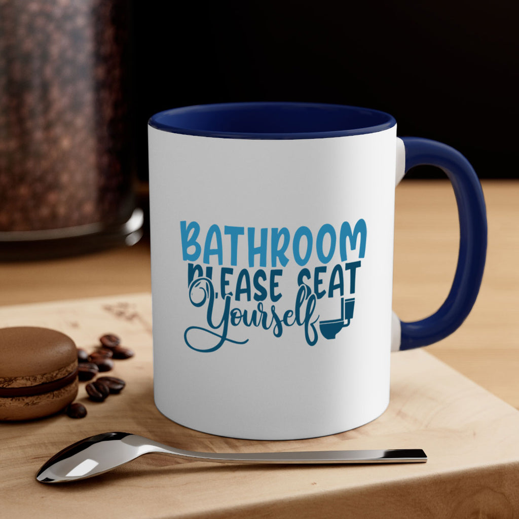 bathroom please seat yourself 92#- bathroom-Mug / Coffee Cup