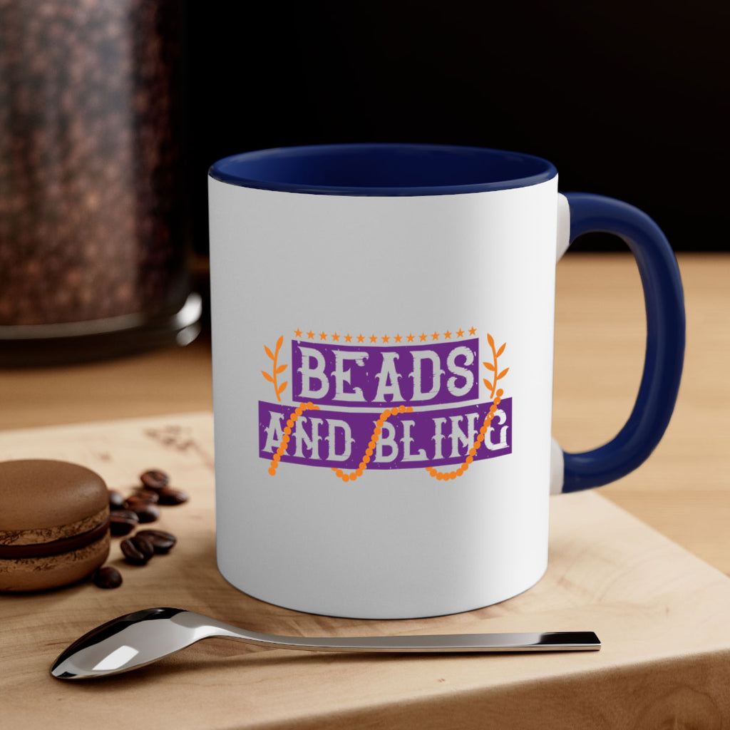 beads and bling 40#- mardi gras-Mug / Coffee Cup