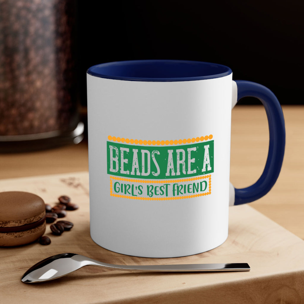 beads are a girls best friend 29#- mardi gras-Mug / Coffee Cup