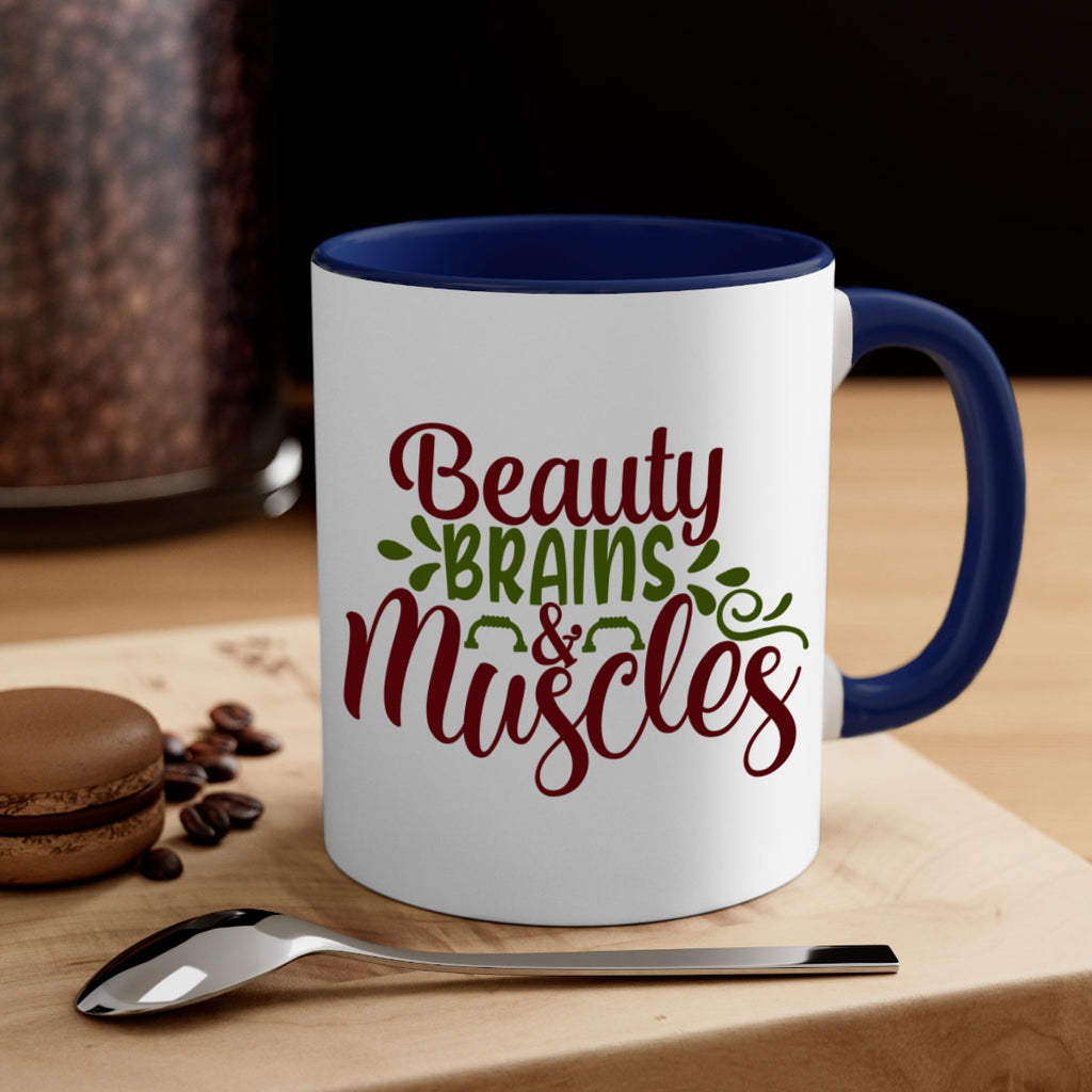 beauty brains muscles 52#- gym-Mug / Coffee Cup