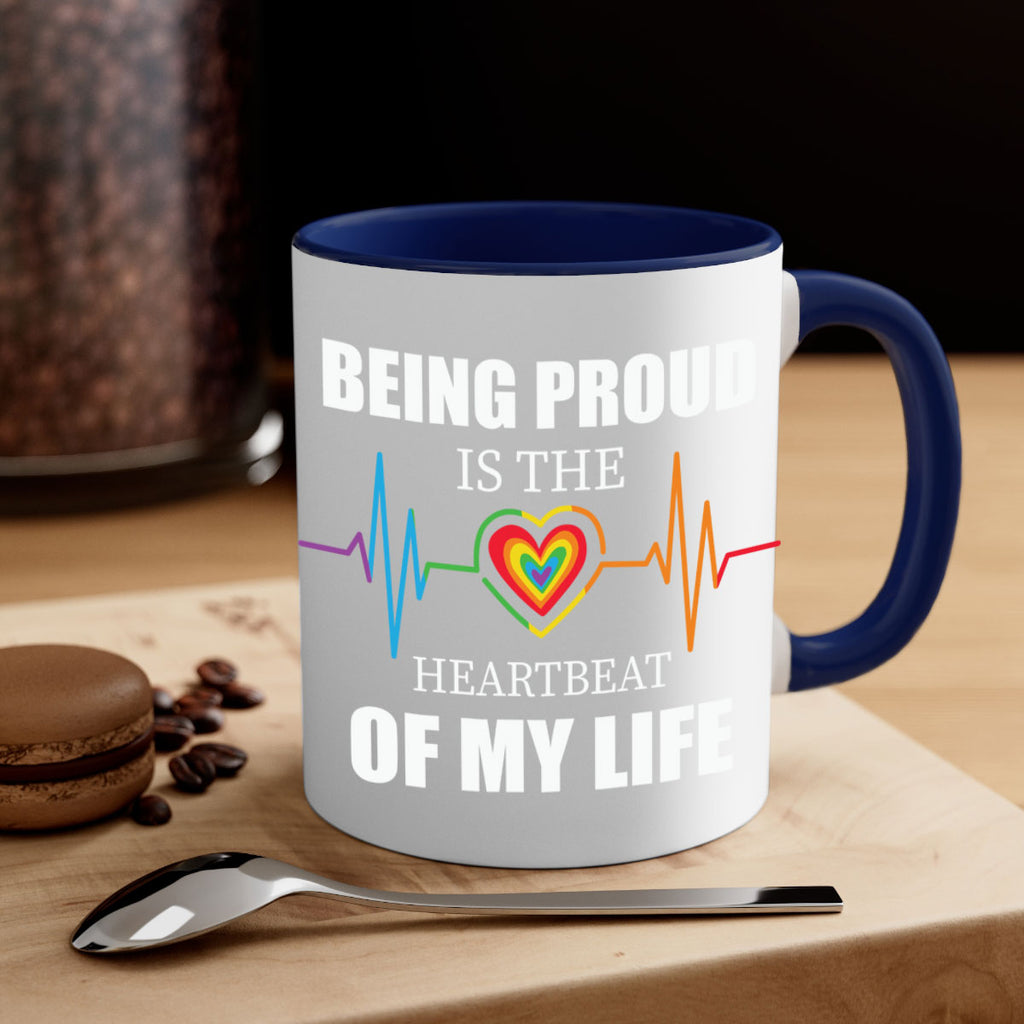 being proud is the heartbeat lgbt 158#- lgbt-Mug / Coffee Cup