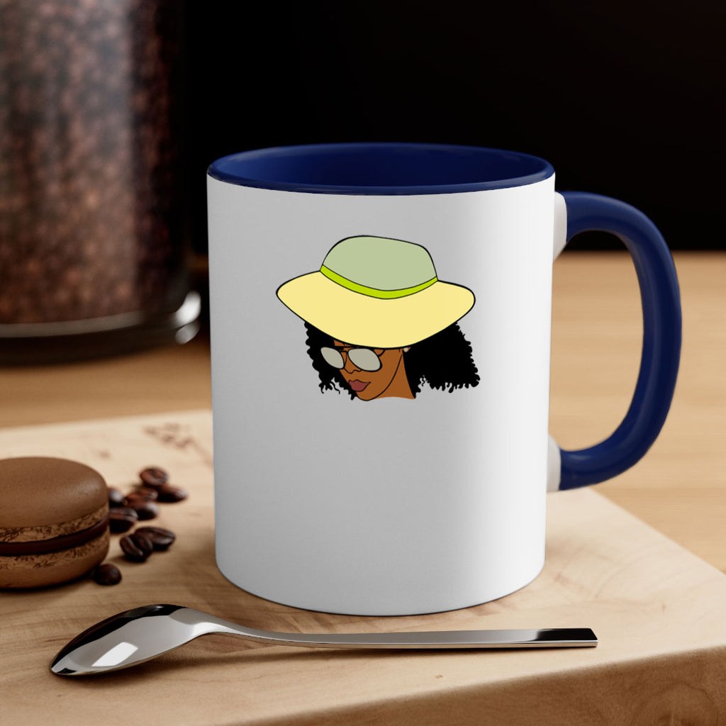 black afro 45#- Black women - Girls-Mug / Coffee Cup