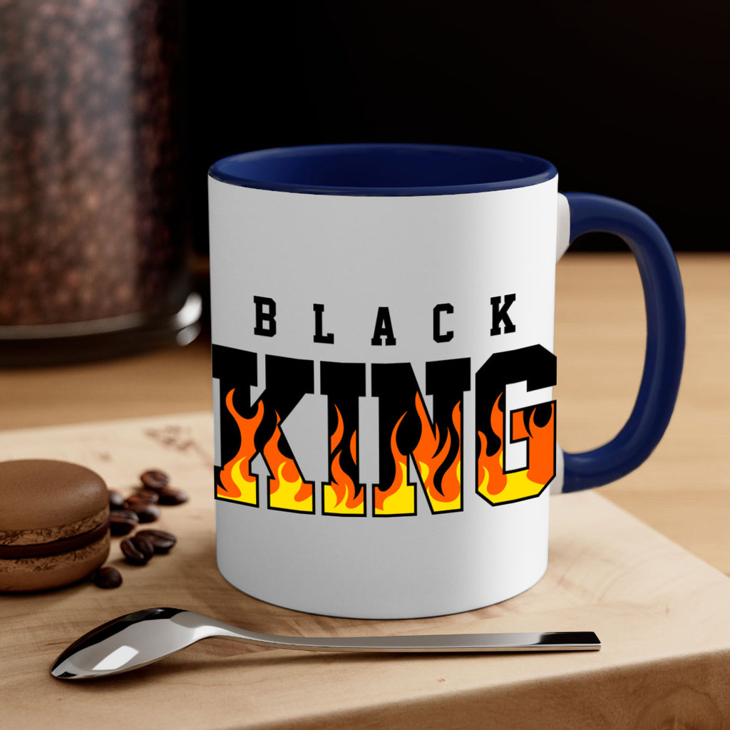 black king flames 232#- black words - phrases-Mug / Coffee Cup