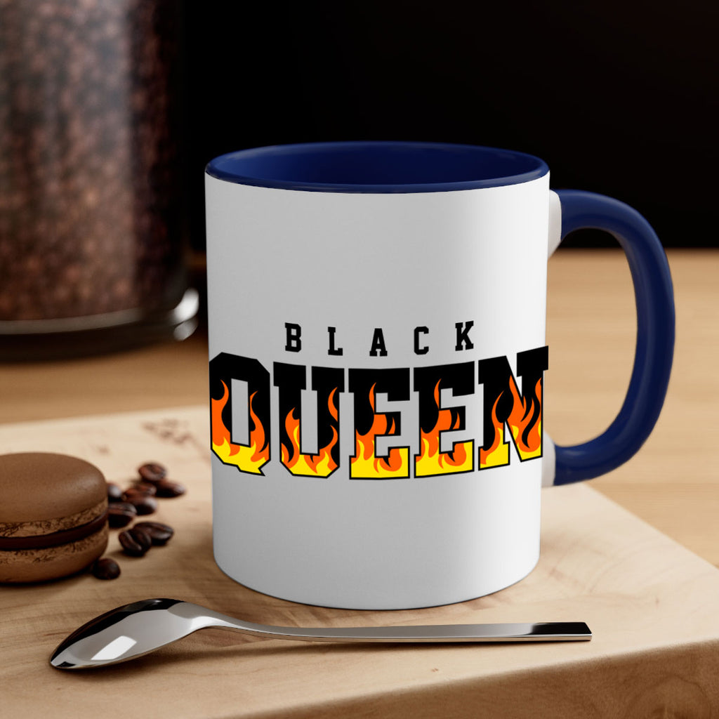 black queen flames 220#- black words - phrases-Mug / Coffee Cup