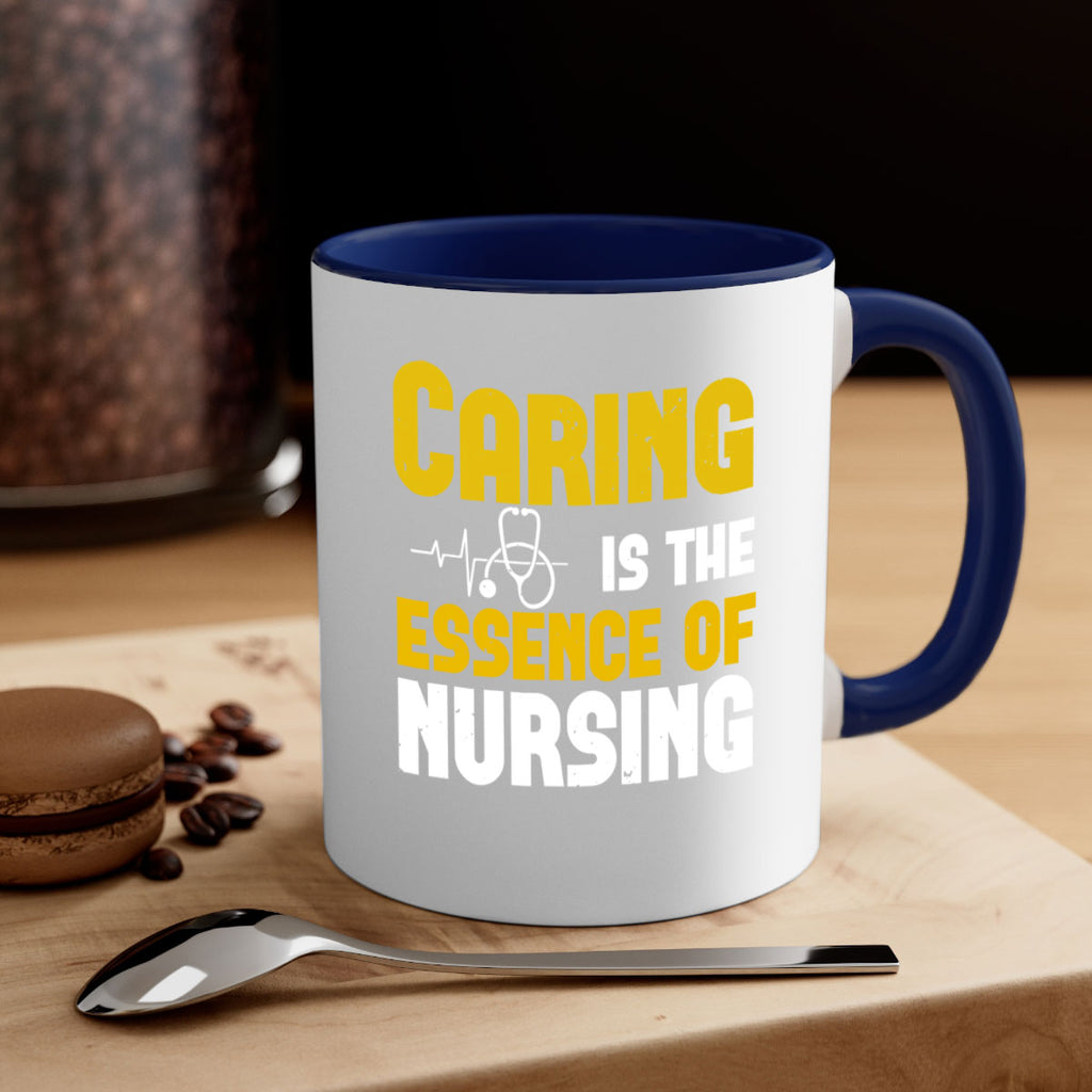 caring is the essence of Style 250#- nurse-Mug / Coffee Cup