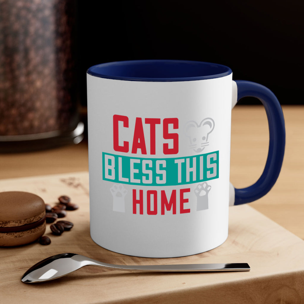 cats bless this home Style 36#- cat-Mug / Coffee Cup