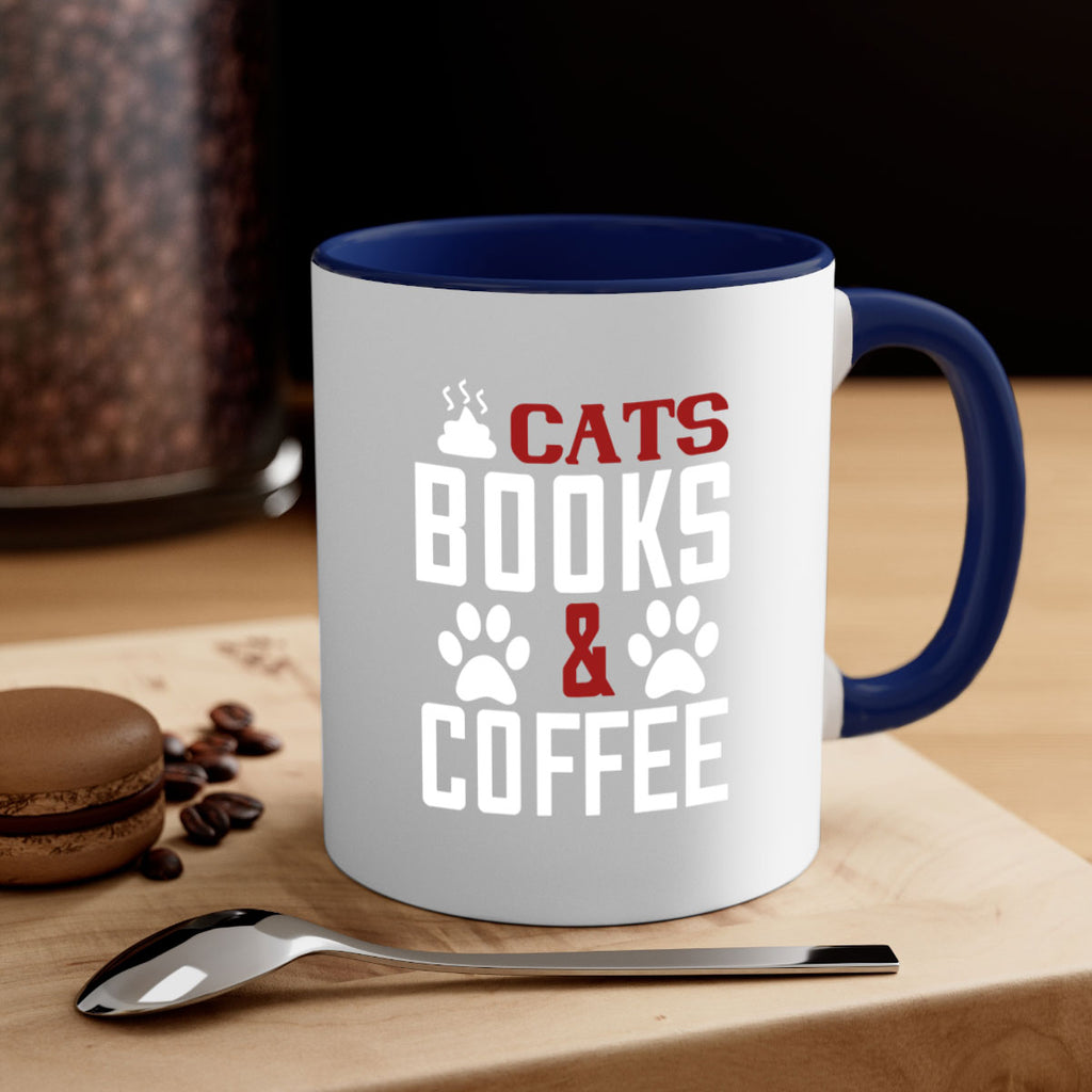 cats books and coffee Style 38#- cat-Mug / Coffee Cup