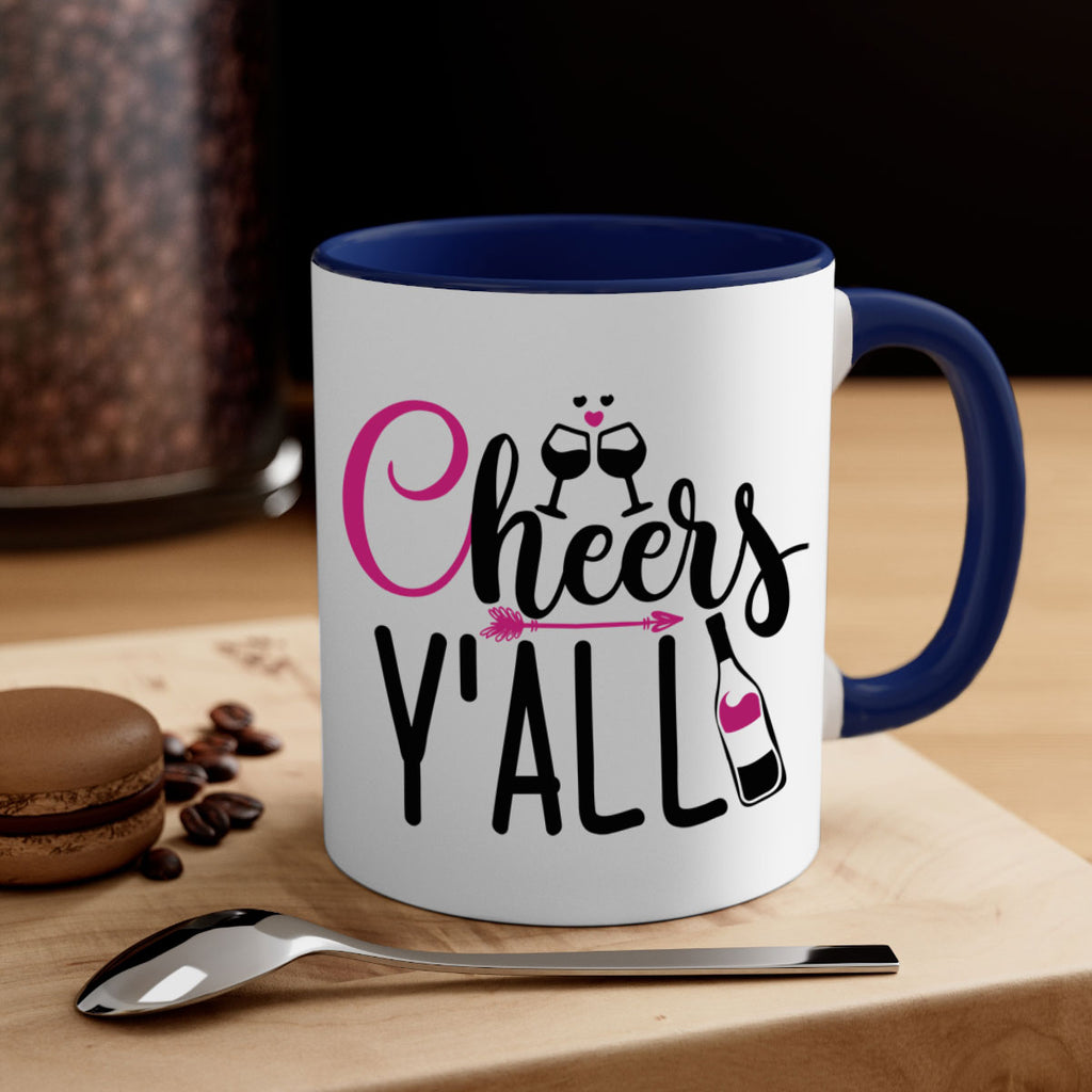 cheers yall 199#- wine-Mug / Coffee Cup