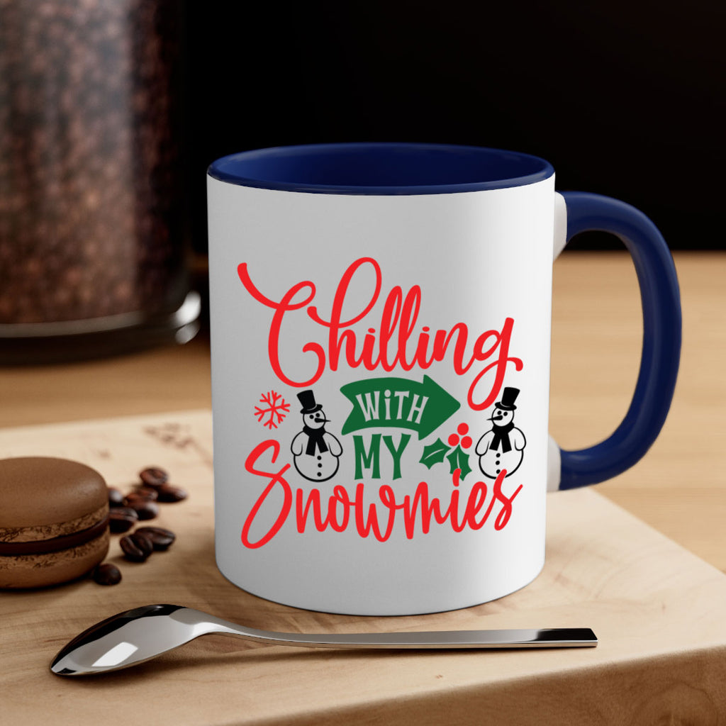 chilling with my snowmies style 92#- christmas-Mug / Coffee Cup