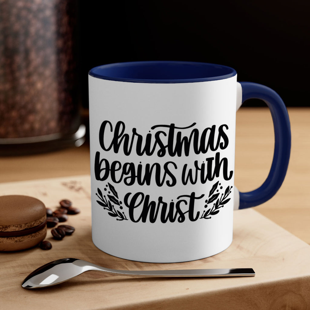 christmas begins with christ 203#- christmas-Mug / Coffee Cup