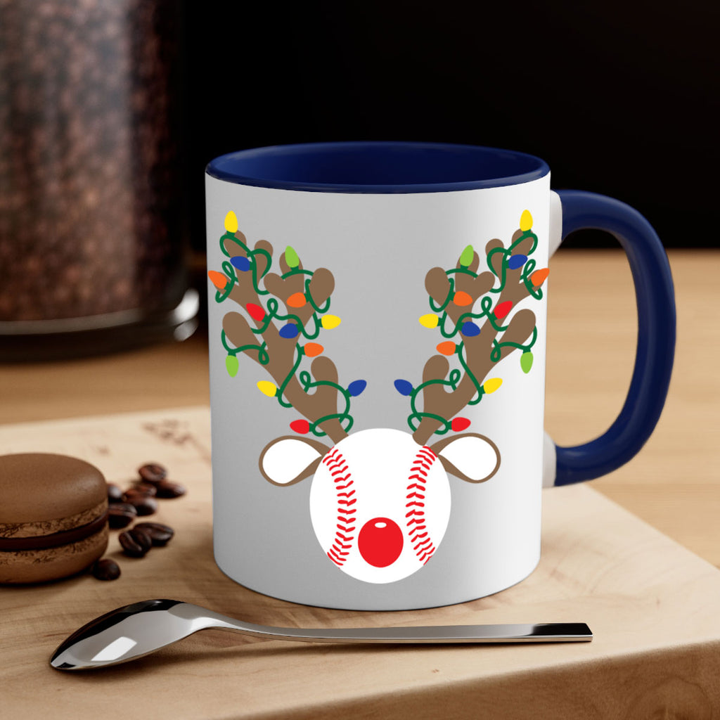 christmas reindeer antler baseball style 114#- christmas-Mug / Coffee Cup