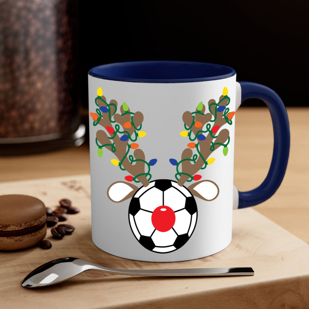 christmas reindeer antler soccer style 118#- christmas-Mug / Coffee Cup