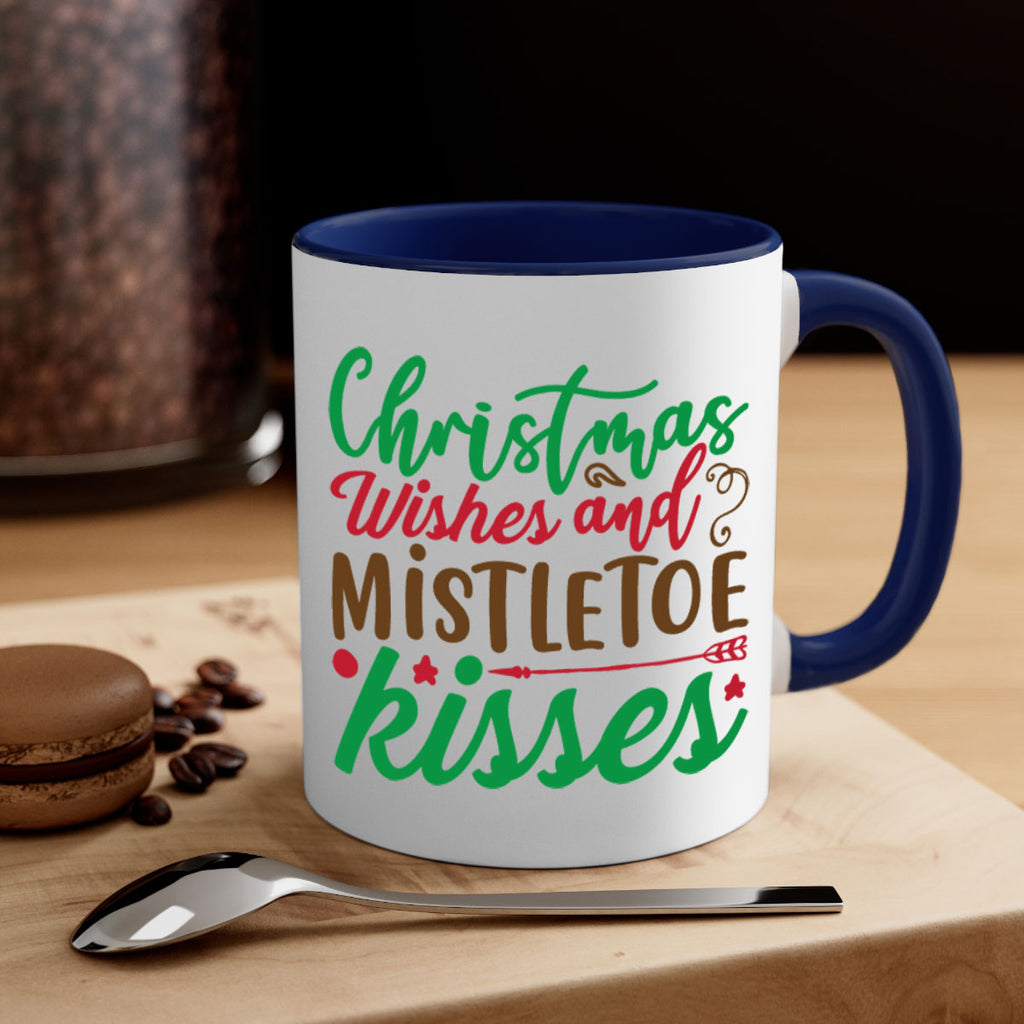 christmas wishes and mistletoe kisses 292#- christmas-Mug / Coffee Cup