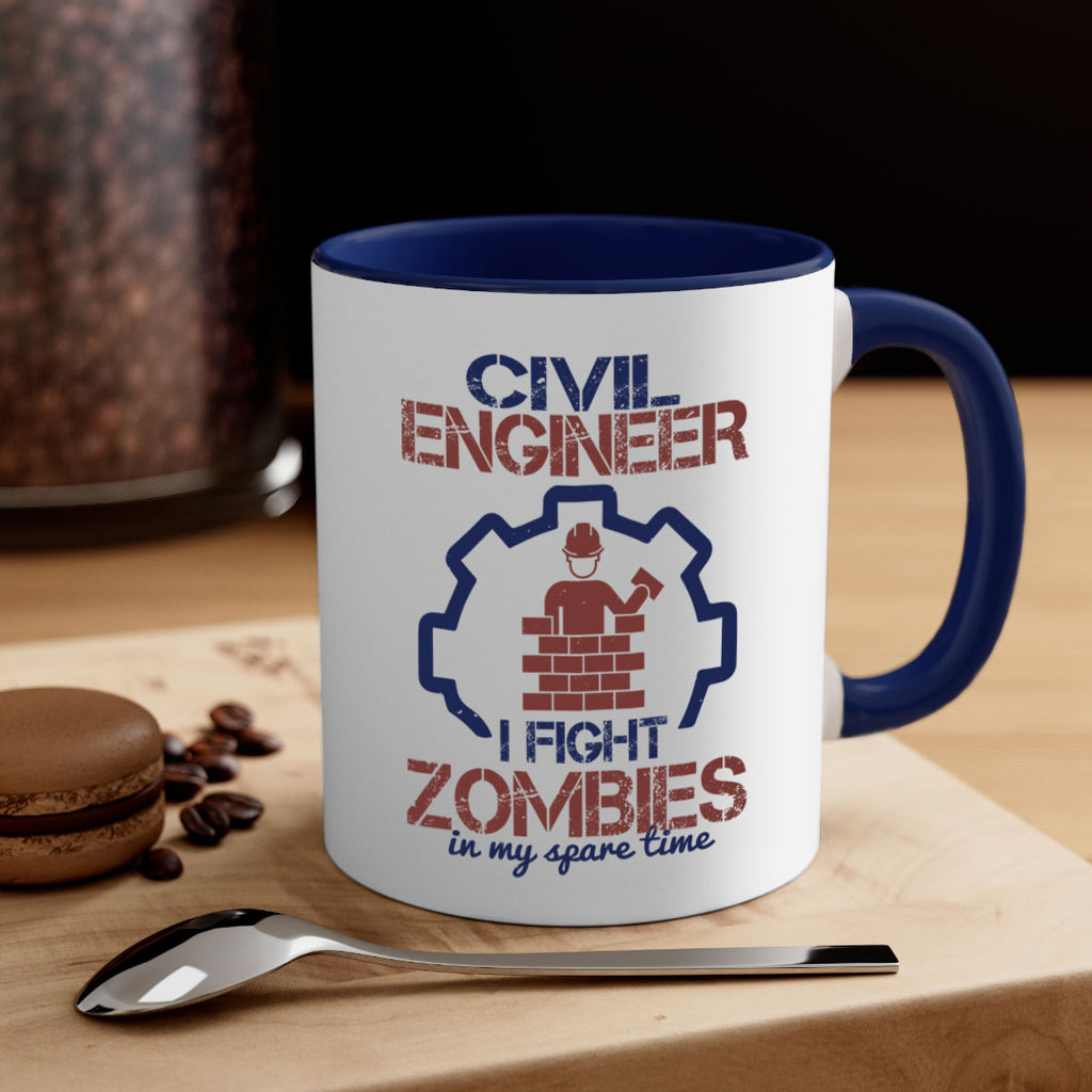 civil engineer i fight zombies in my spare time Style 25#- engineer-Mug / Coffee Cup