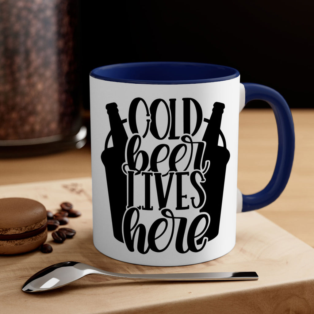 cold beer lives here 43#- beer-Mug / Coffee Cup