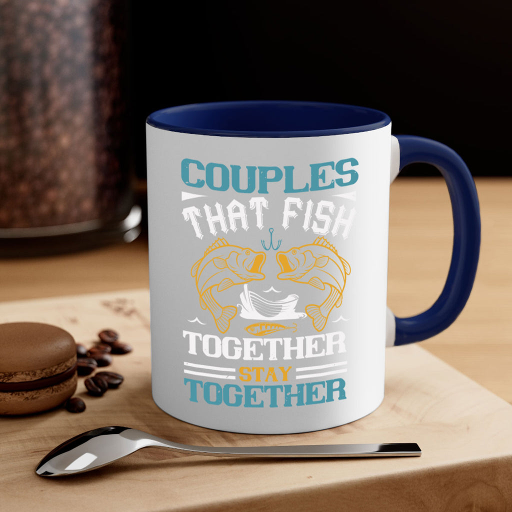 couples that fish together 169#- fishing-Mug / Coffee Cup