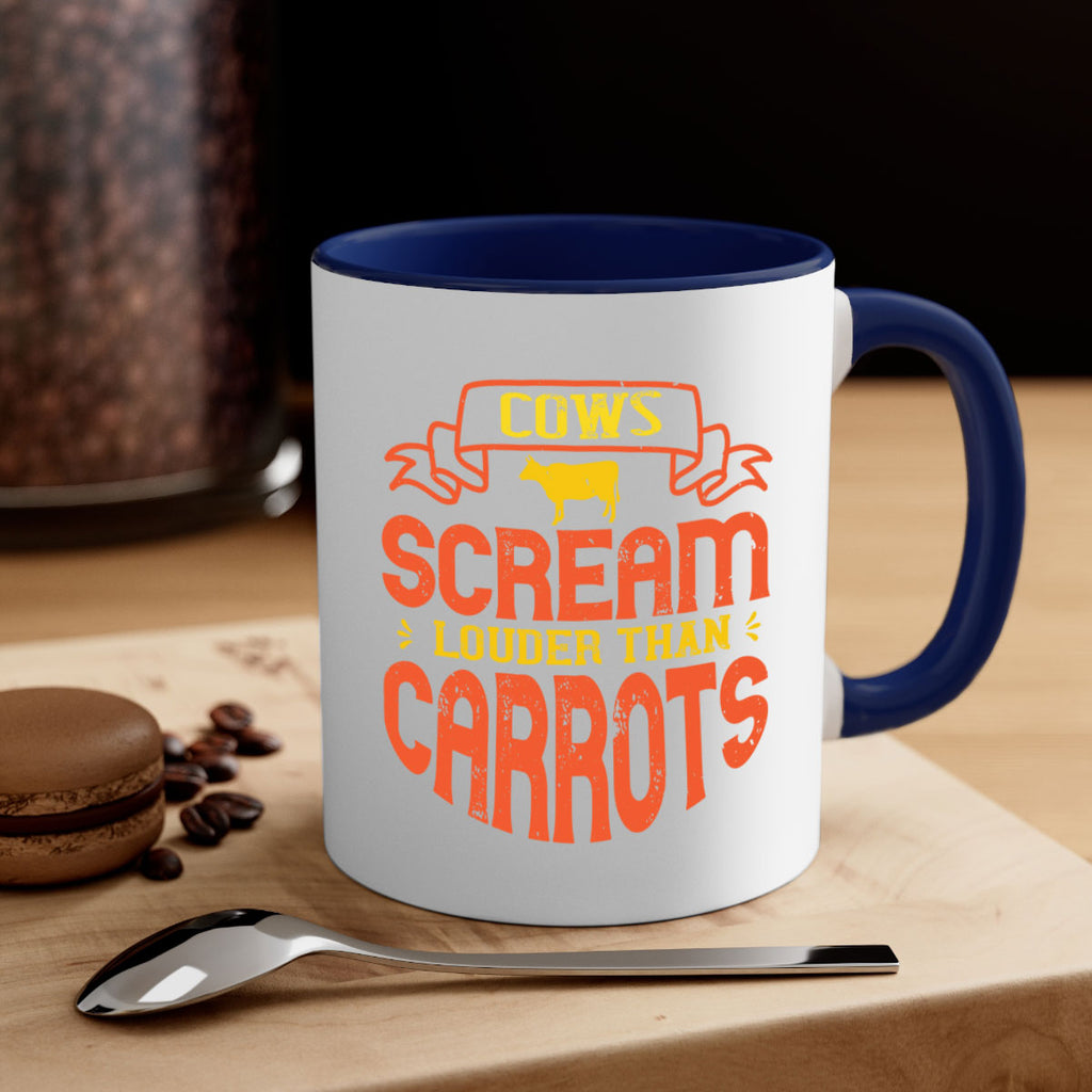 cows scream louder than carrots 71#- vegan-Mug / Coffee Cup