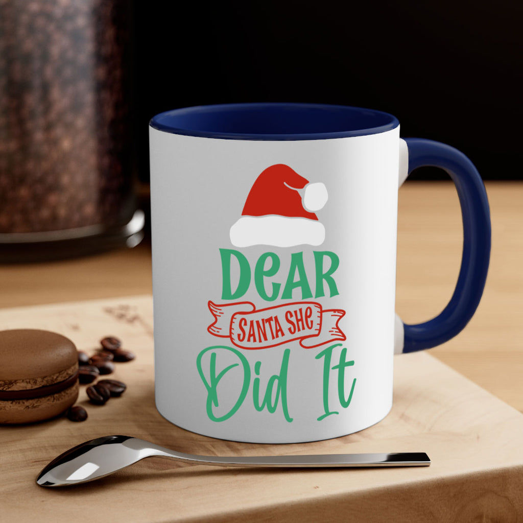 dear santa she did it style 177#- christmas-Mug / Coffee Cup