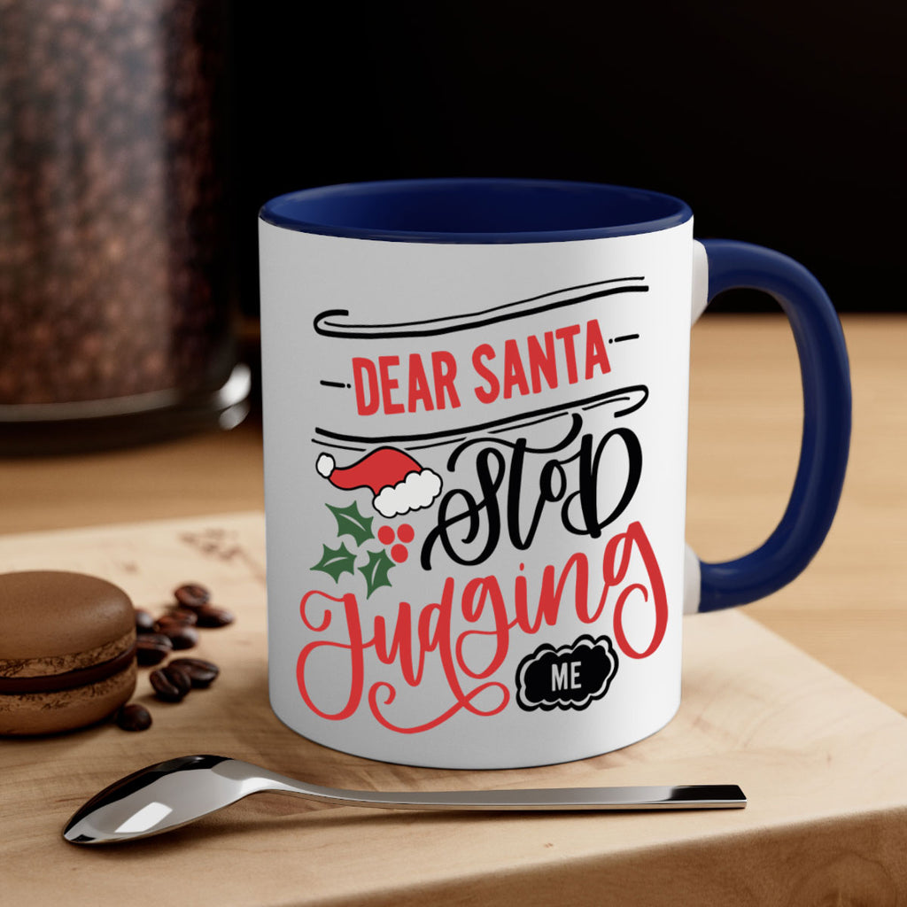 dear santa stop judging me 160#- christmas-Mug / Coffee Cup