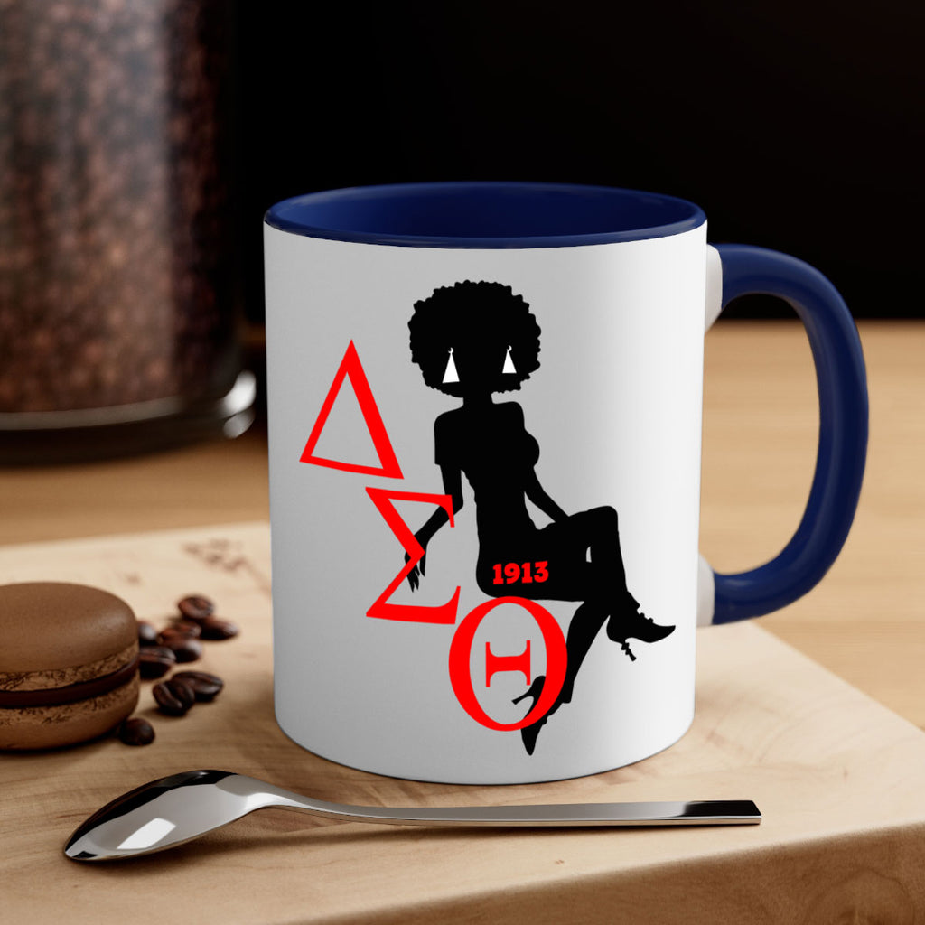 delta sigma theta 7#- black words - phrases-Mug / Coffee Cup