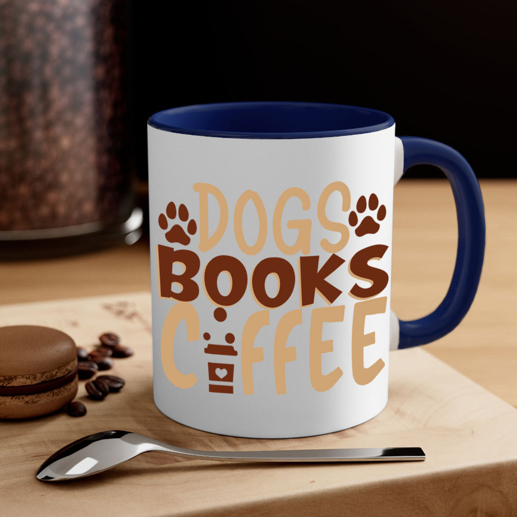dogs books coffee 214#- coffee-Mug / Coffee Cup
