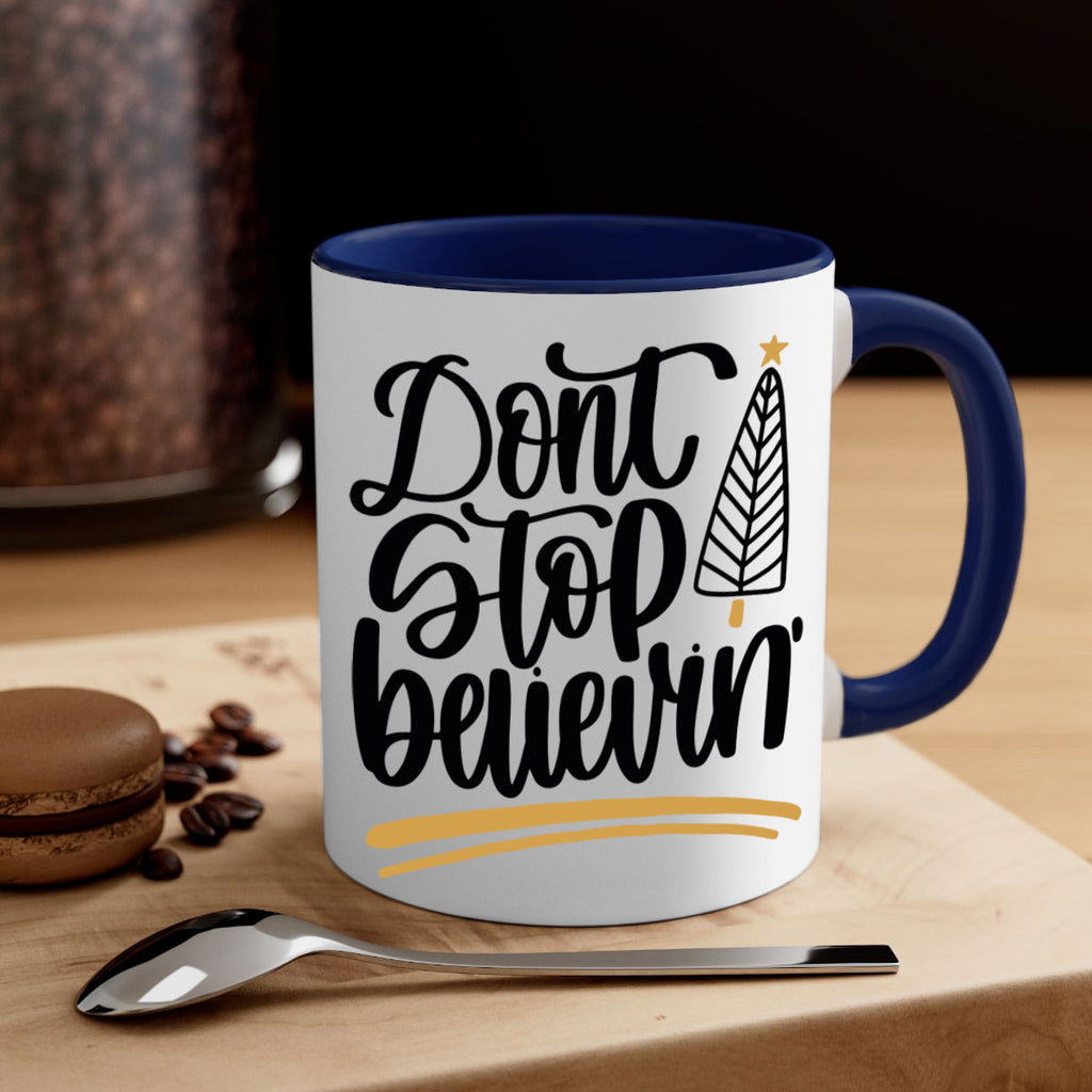 dont stop believin gold 158#- christmas-Mug / Coffee Cup