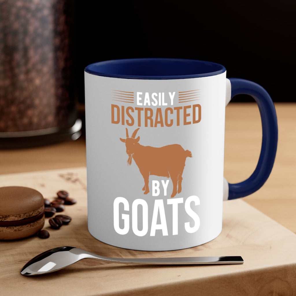 easily distracted by goats Style 5#- goat-Mug / Coffee Cup