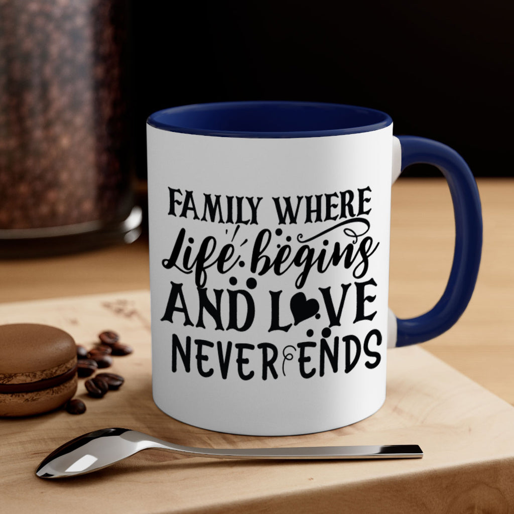 family where life begins and love never ends 33#- Family-Mug / Coffee Cup