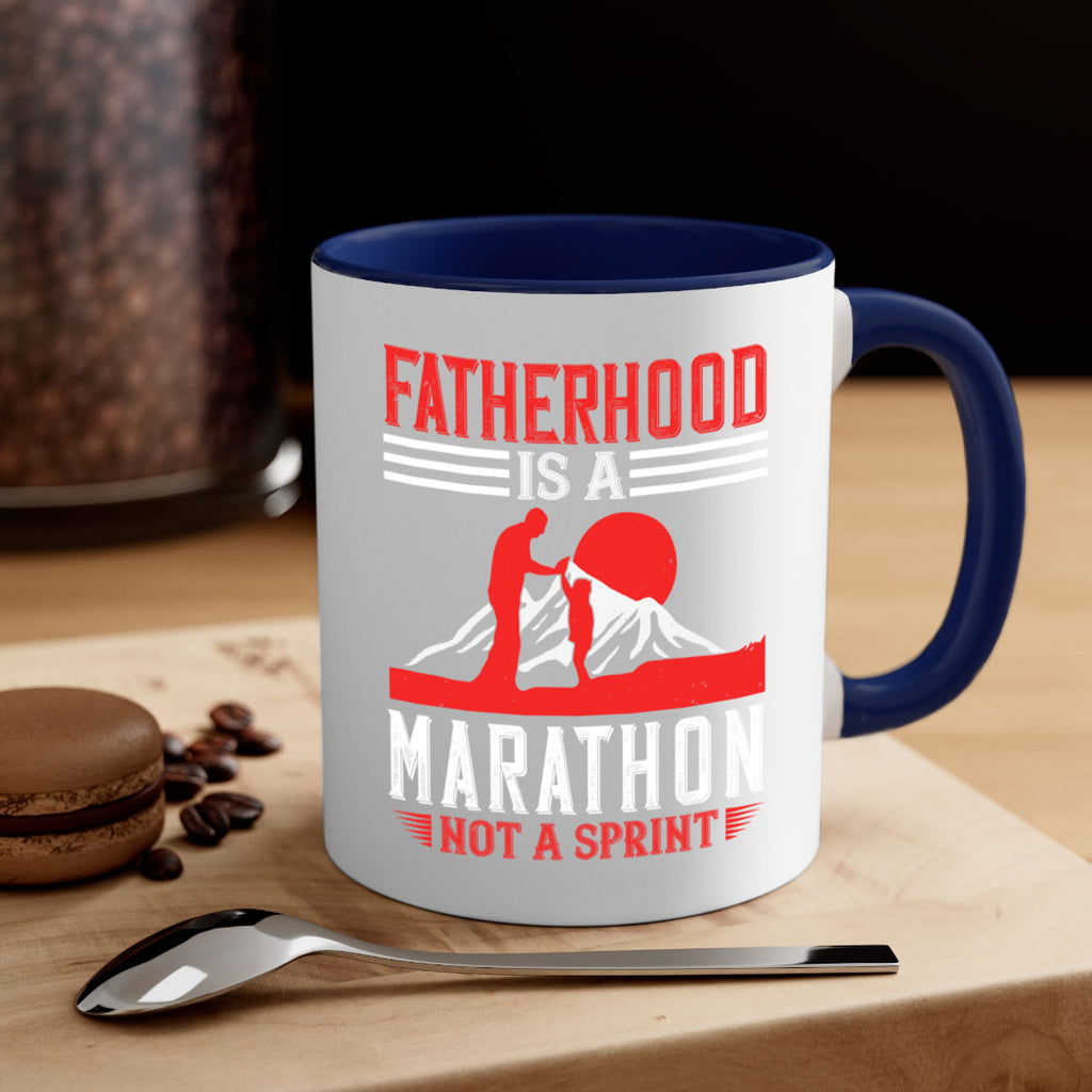 fatherhood is a marathon not a sprint 261#- fathers day-Mug / Coffee Cup