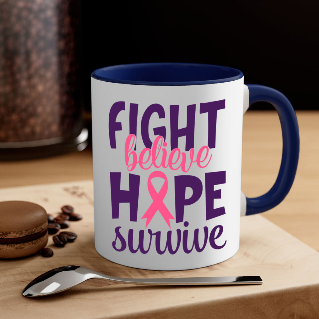 fight believe hope survive Style 13#- breast cancer-Mug / Coffee Cup