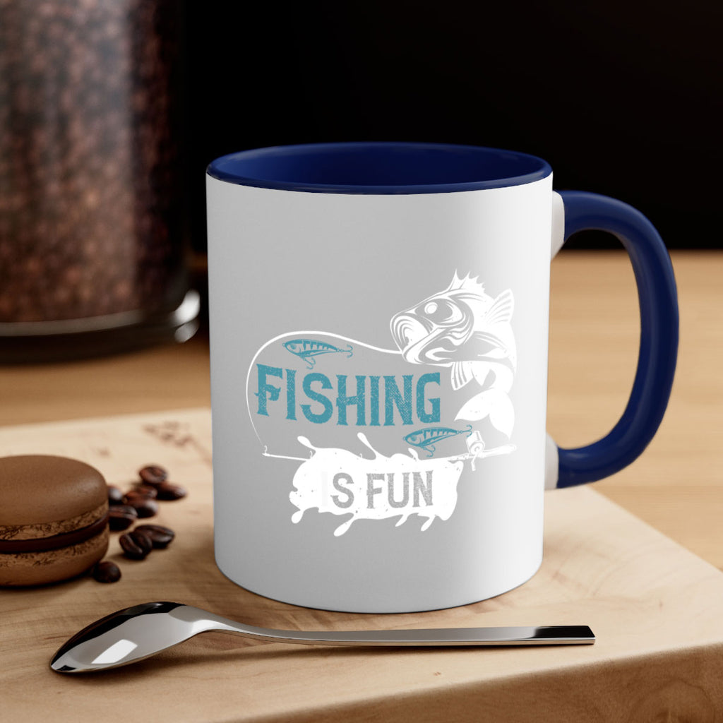 fishing is fun 274#- fishing-Mug / Coffee Cup