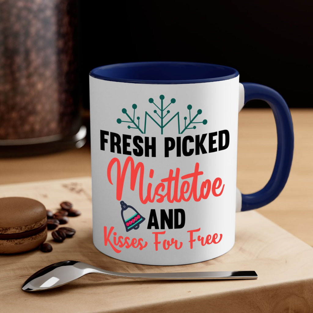 fresh picked mistletoe and kisses for free style 215#- christmas-Mug / Coffee Cup