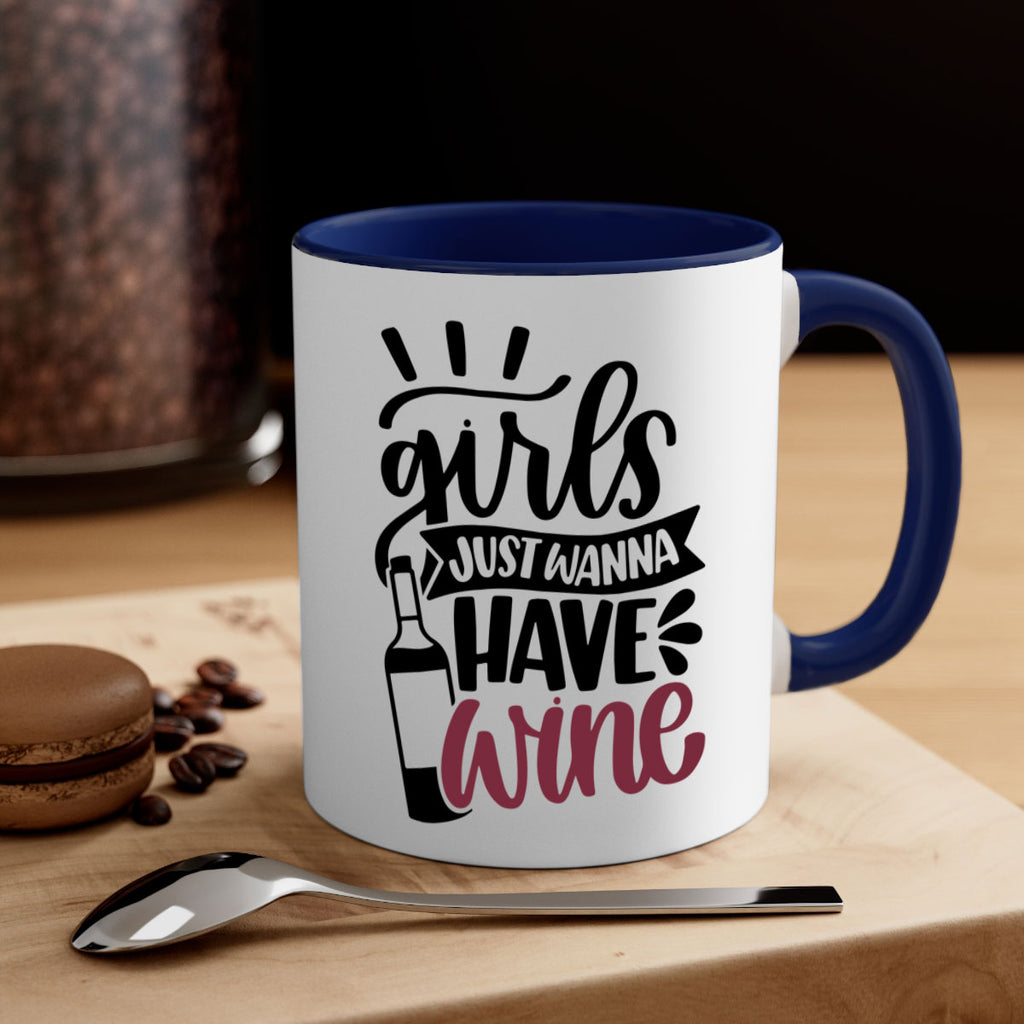 girls just wanna have wine 55#- wine-Mug / Coffee Cup