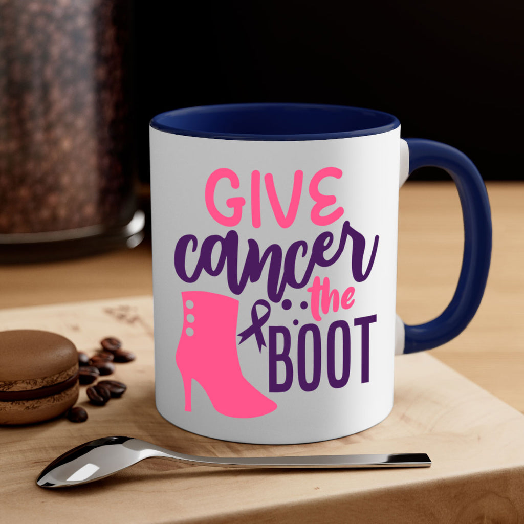 give cancer the boot Style 11#- breast cancer-Mug / Coffee Cup