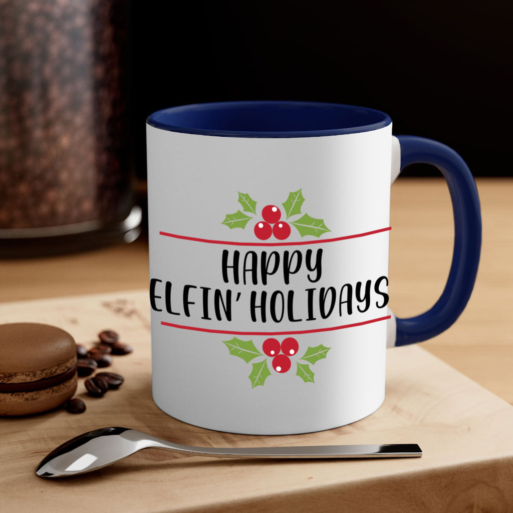 happy elfin holidays style 250#- christmas-Mug / Coffee Cup