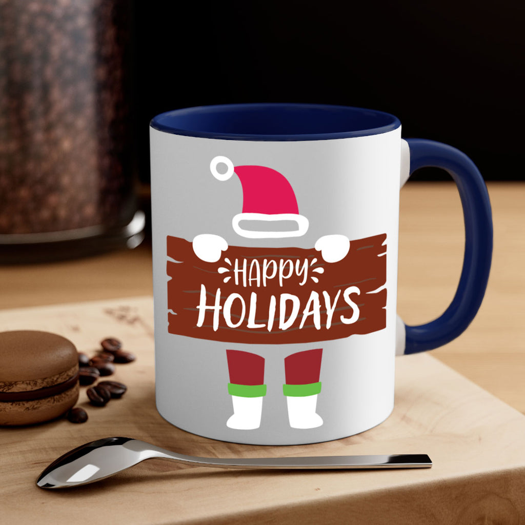 happy holidays style 255#- christmas-Mug / Coffee Cup